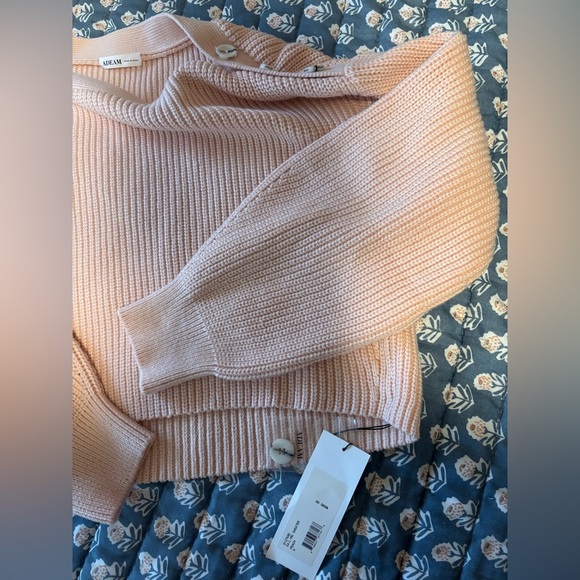 NWT ADEAM Sailing Sweater ⛵🍑 Peach | Medium | Limited Collaboration - Picture 8 of 8